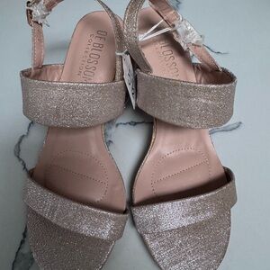 Collection B Women's Glitter Heels - Gold